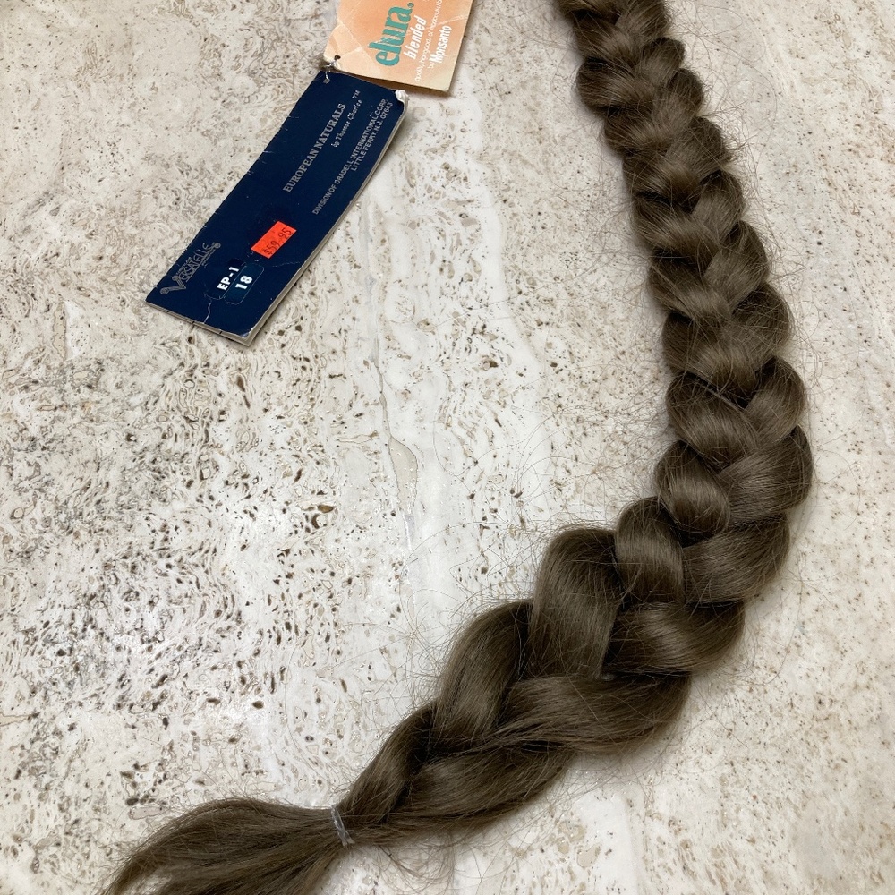 European Naturals Hair addition Braided Ponytail long